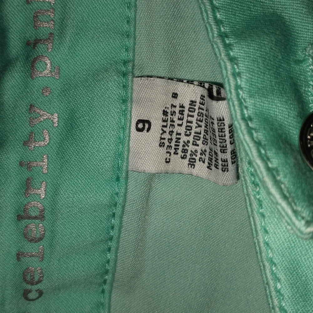 Celebrity.Pink Zest Mint Green Juniors 9 Shorts